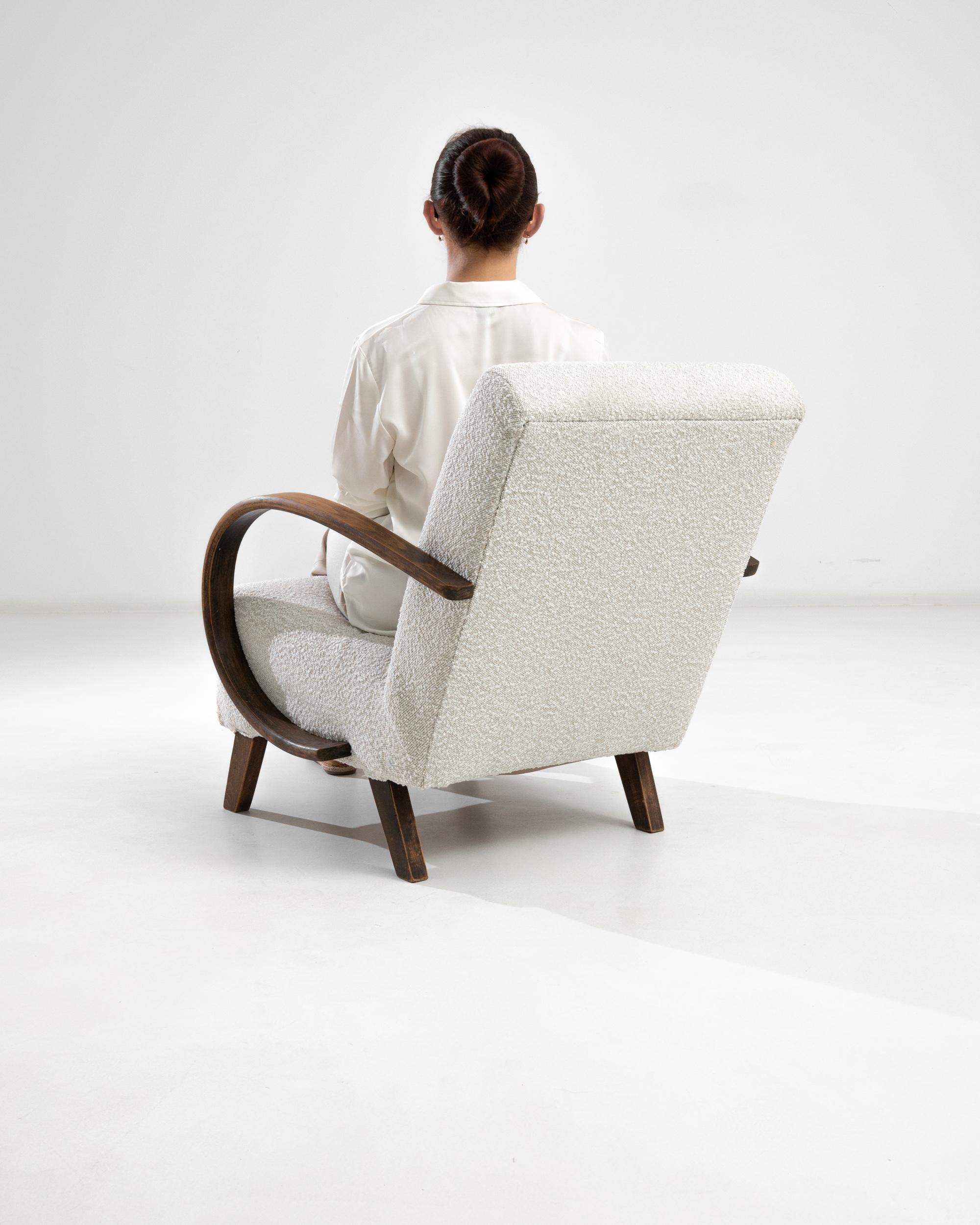 1950s Armchair by J. Halabala In Good Condition In High Point, NC