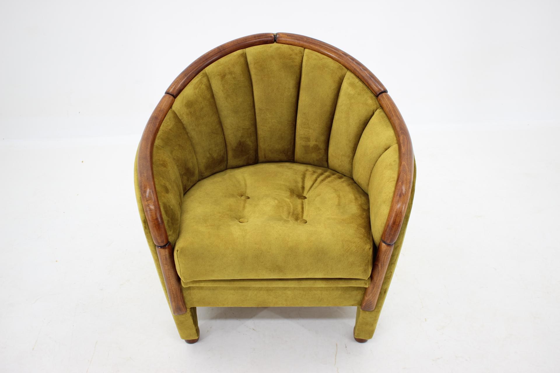 1950s Armchair in Gio Ponti Style, Italy In Good Condition In Praha, CZ