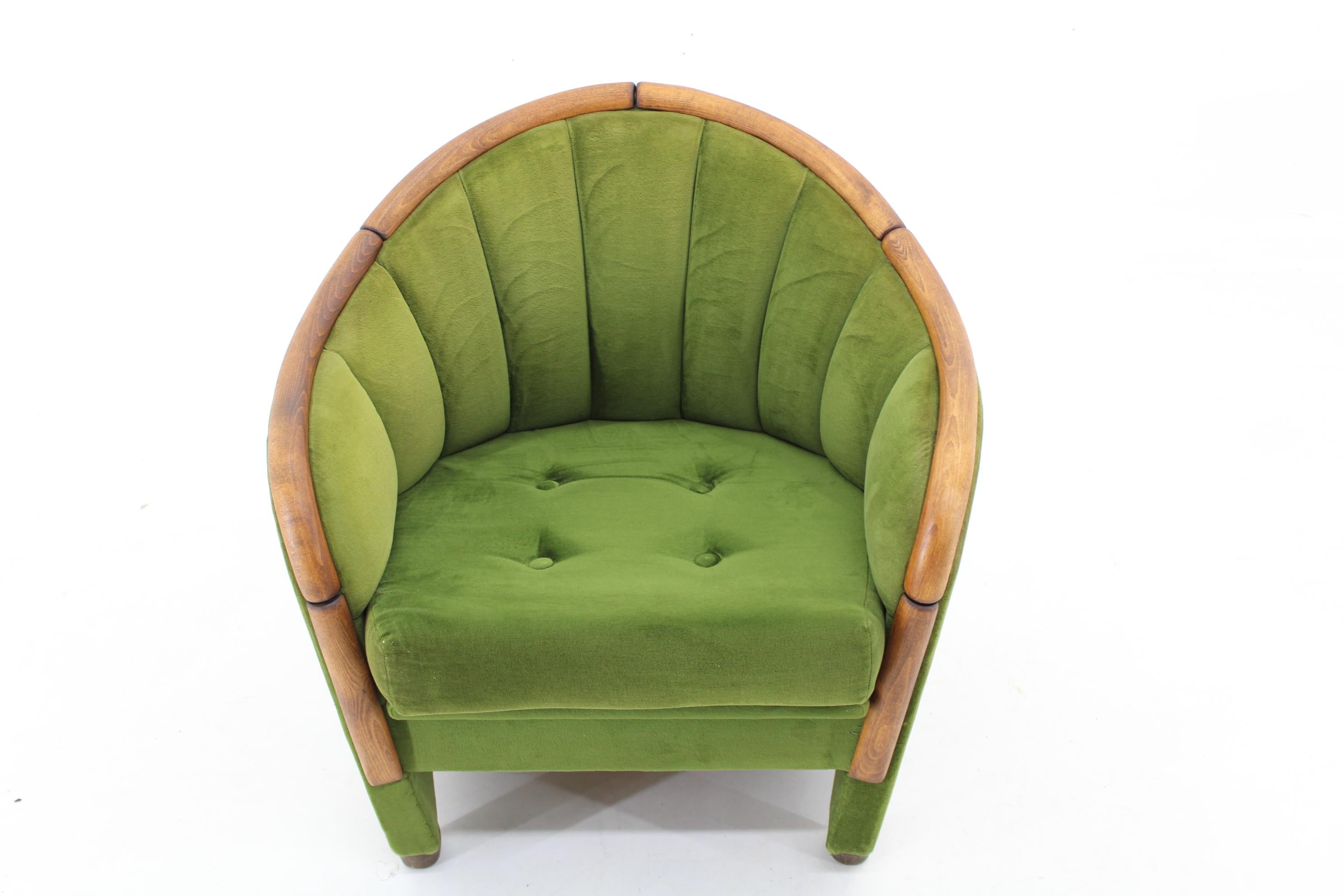 The 1950er Sessel im Stil von Gio Ponti, Tschechoslowakei (Moderne der Mitte des Jahrhunderts)