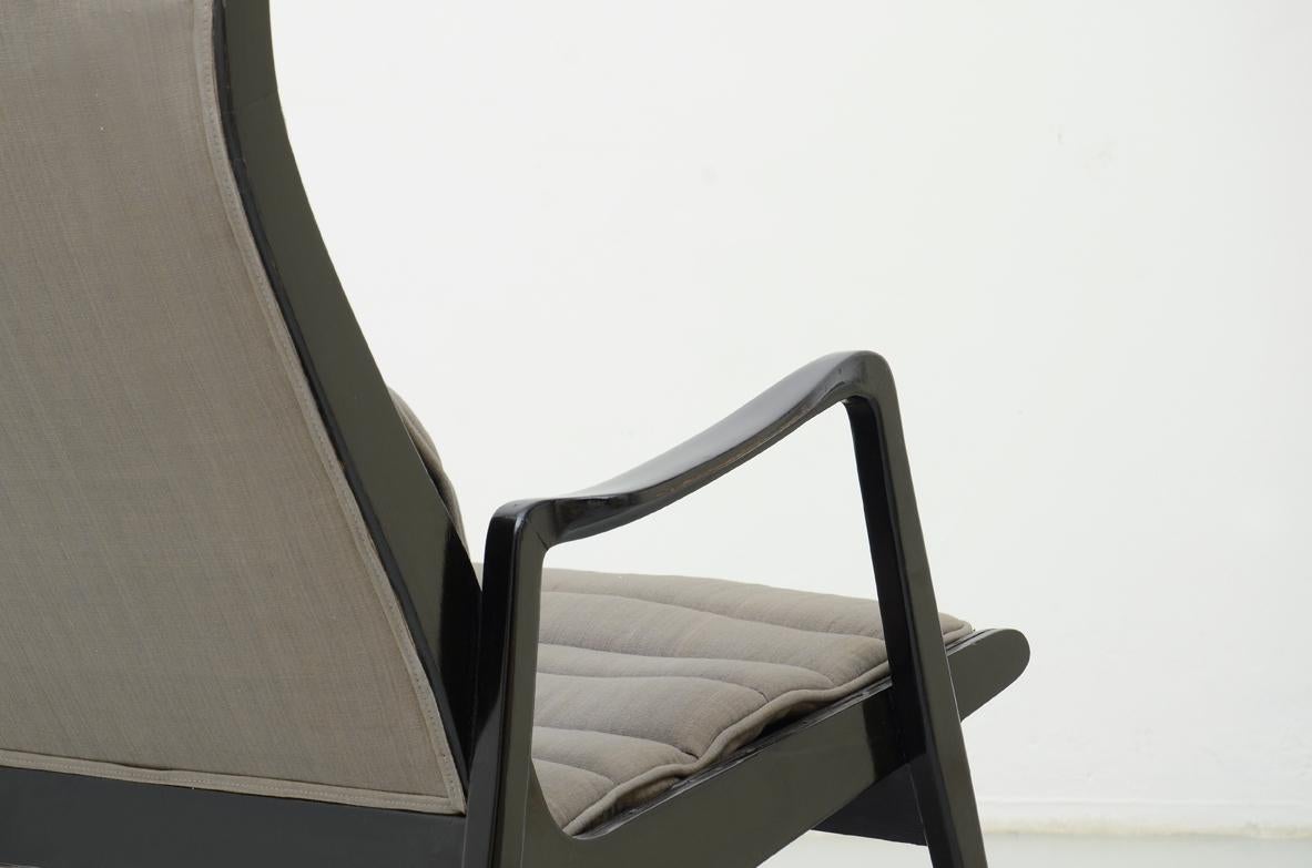 Mid-Century Modern Fauteuil des années 1950 dans le style de Gio Ponti en vente