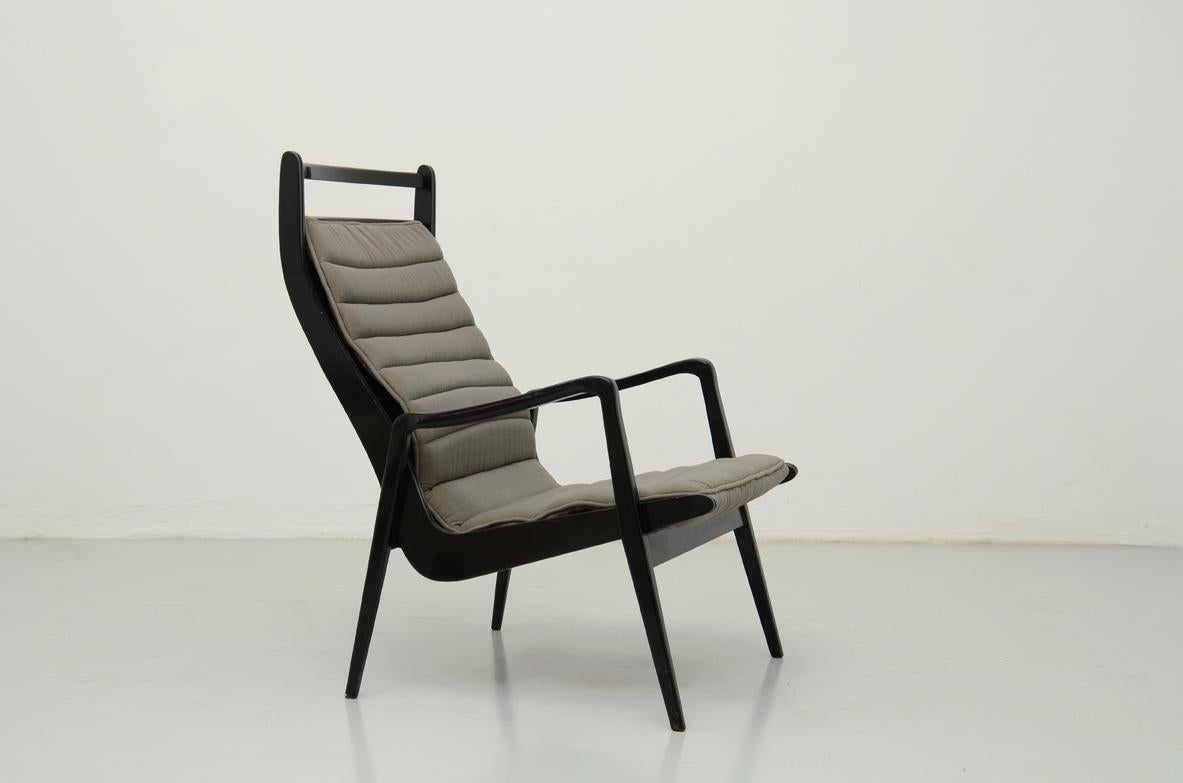 Fauteuil des années 1950 dans le style de Gio Ponti Excellent état - En vente à Milano, IT