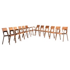 1950er Sessel für Indoor oder Outdoor Holz und Eisen 12 