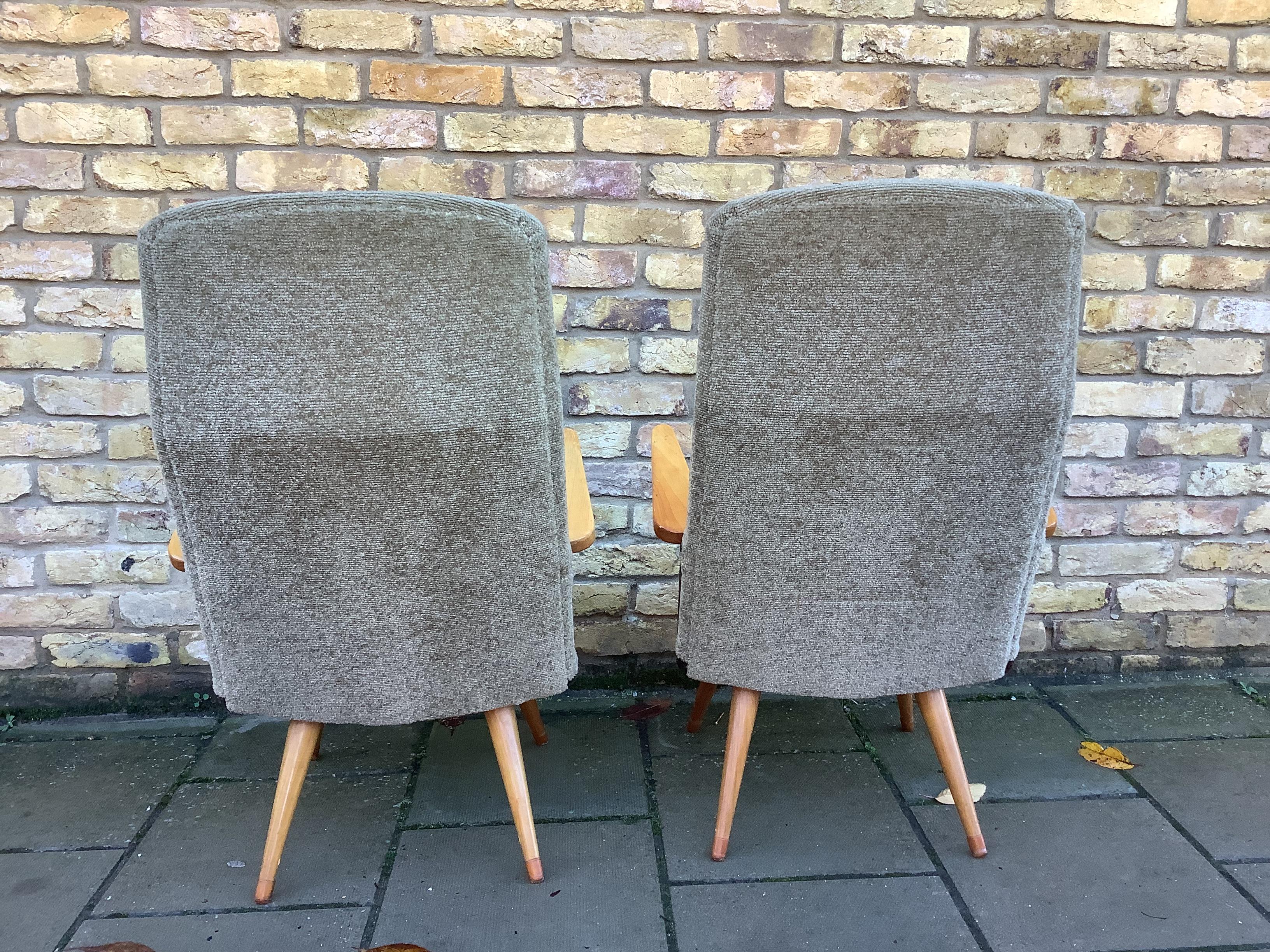 20th Century 1950’s armchairs in the style of Cees Braakman