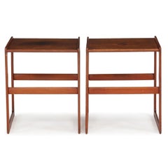 1950s Arne Hovmand-Olsen Pair of Teak Side Tables
