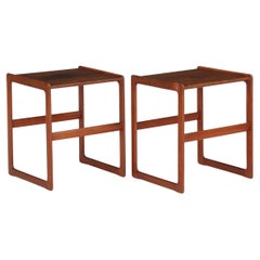 1950s Arne Hovmand-Olsen Pair of Teak Side Tables