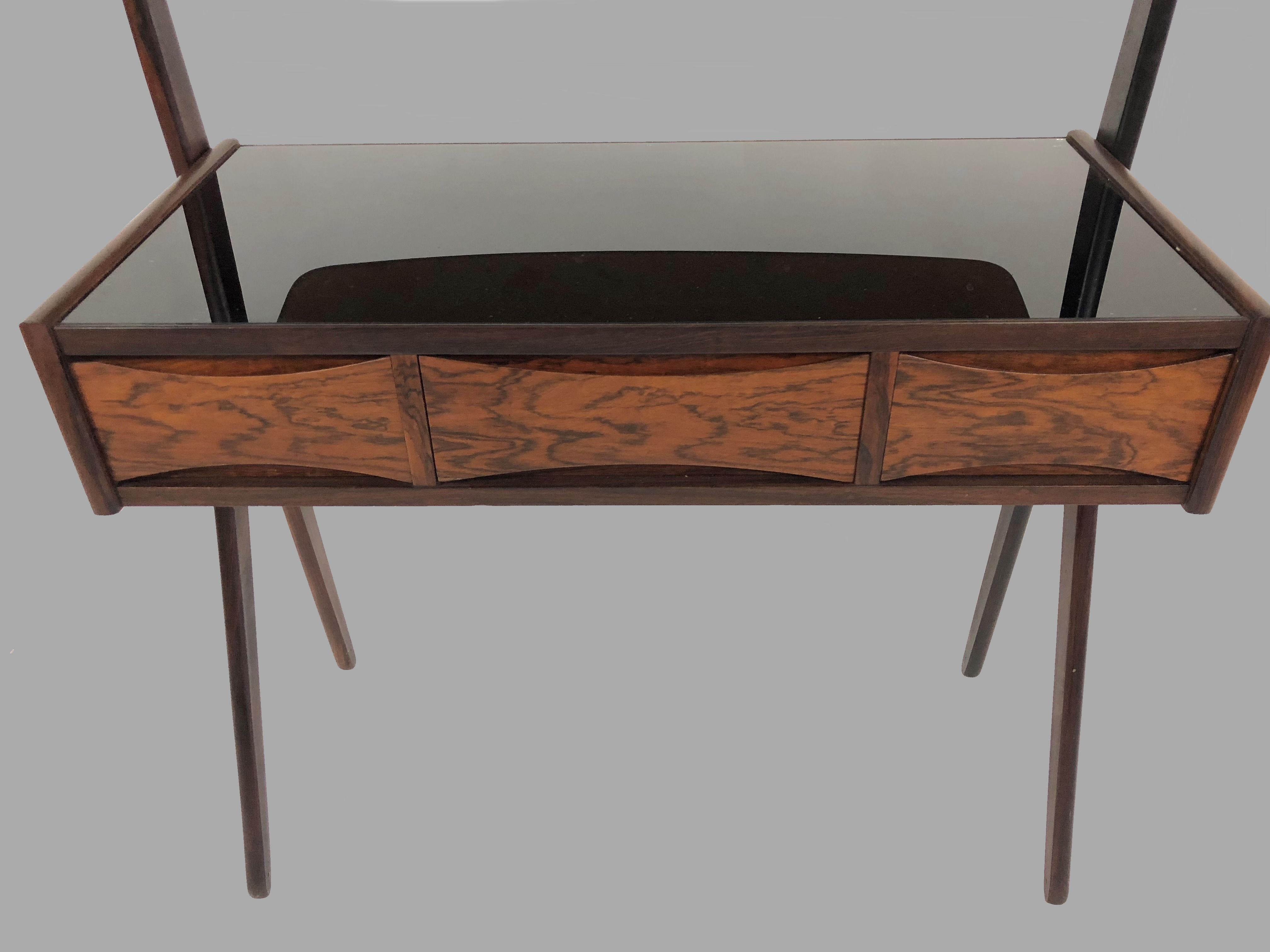 Danish 1950s Arne Vodder Rosewood Dressing Table