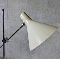 1950s Arredoluce-Style Chrome Floor Lamp by Casey Fantin, Florence for Raymor