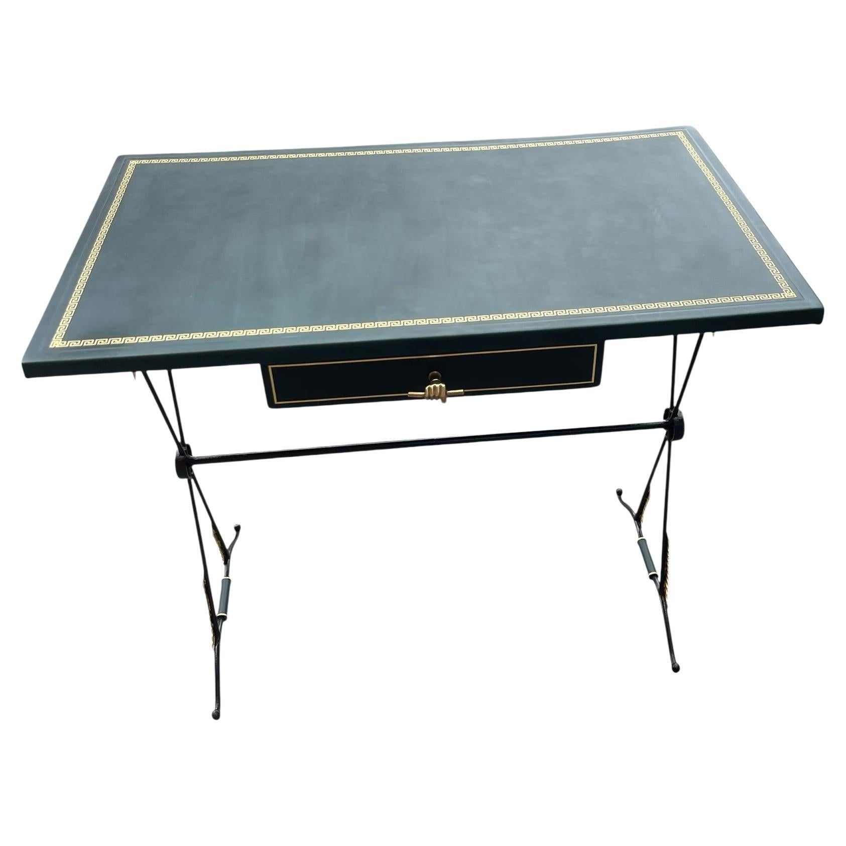 1950's "arrow " console or writing table by maison Jansen For Sale