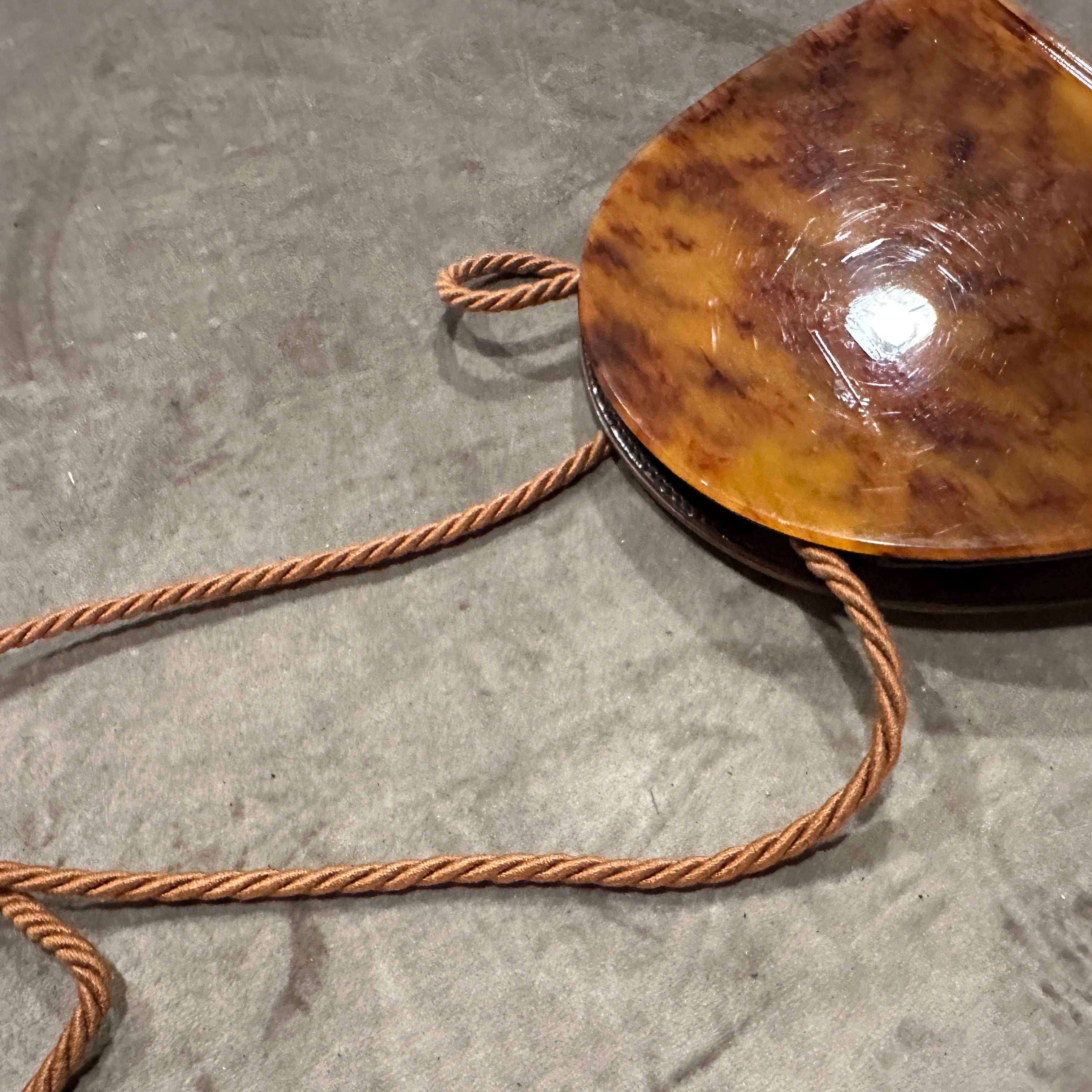 1950s Art Deco Fake Tortoiseshell Bakelite Italian Minaudière by Ipes For Sale 5