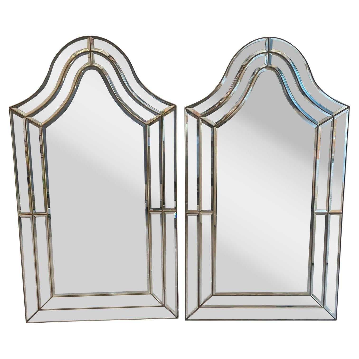Coppia di specchi Art Deco Mirror degli anni '50