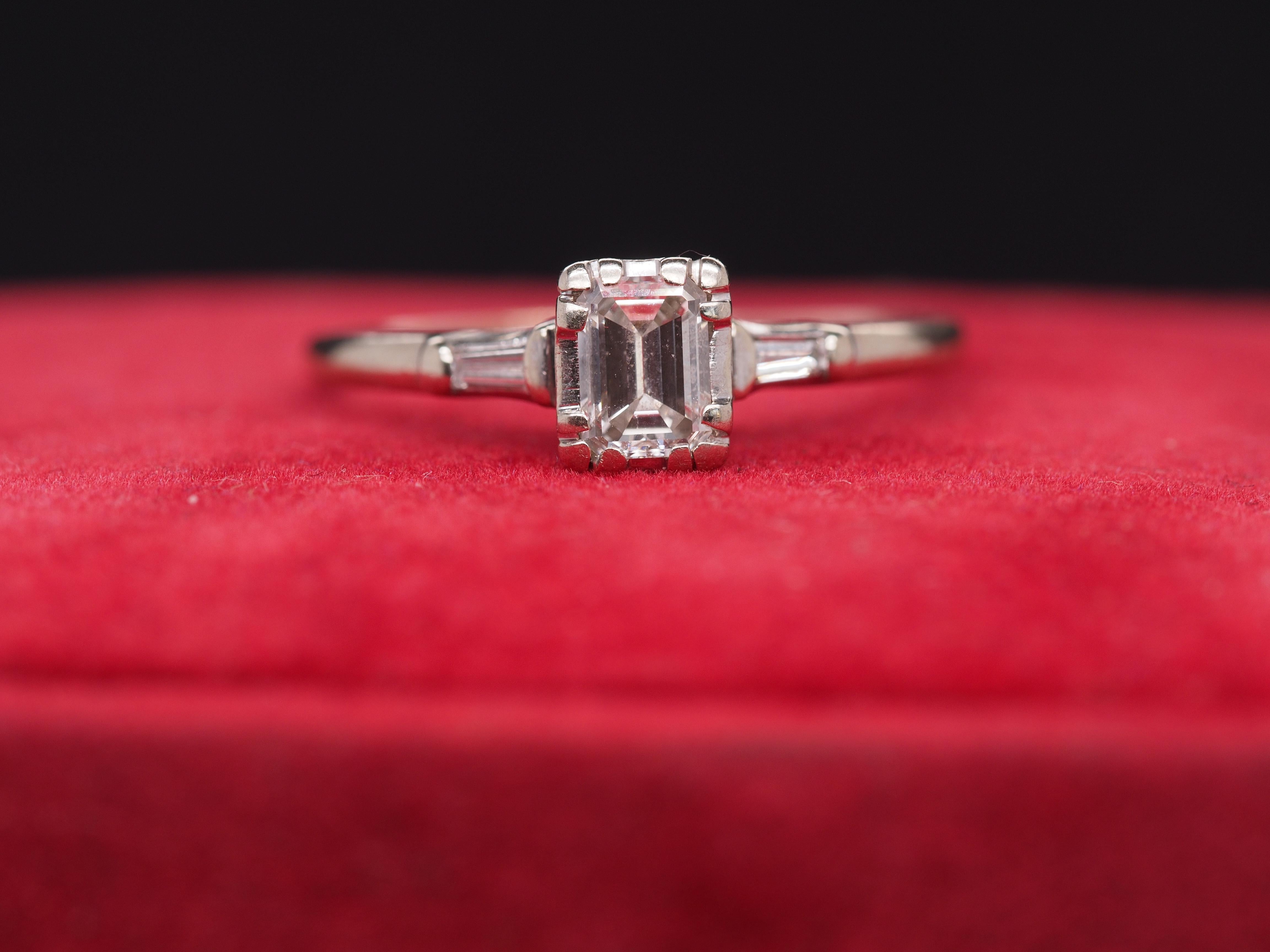 .50 carat emerald diamond engagement ring