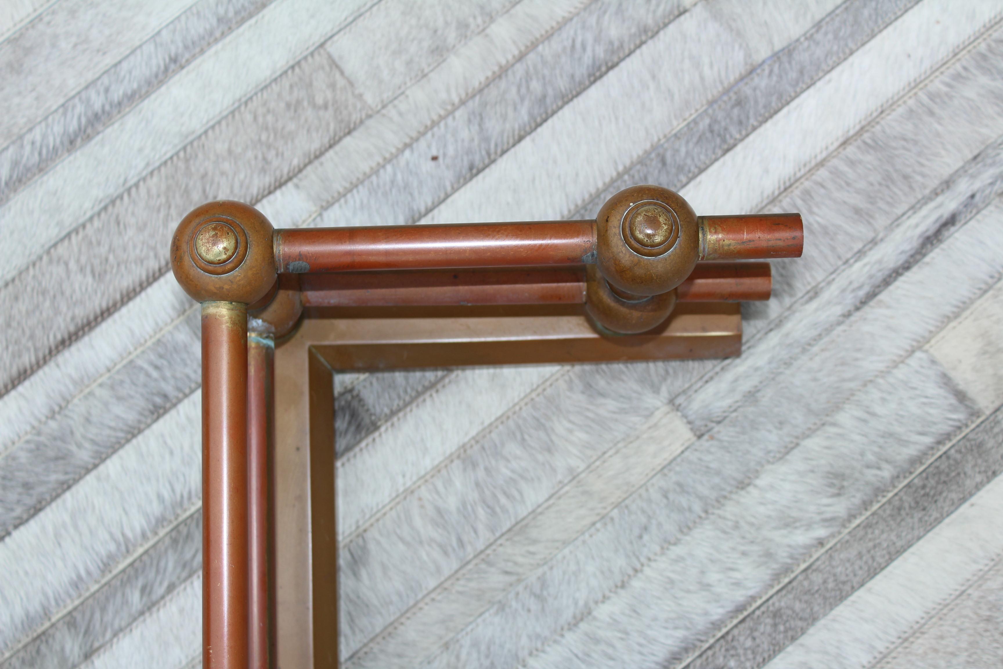 1950's Art Deco Style Solid Brass Fireplace Fender 5