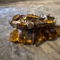 1950s Art Deco Style Vintage Costume Jewelry Italian Brooch