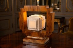 1950s Art Deco table lamp, Poland.