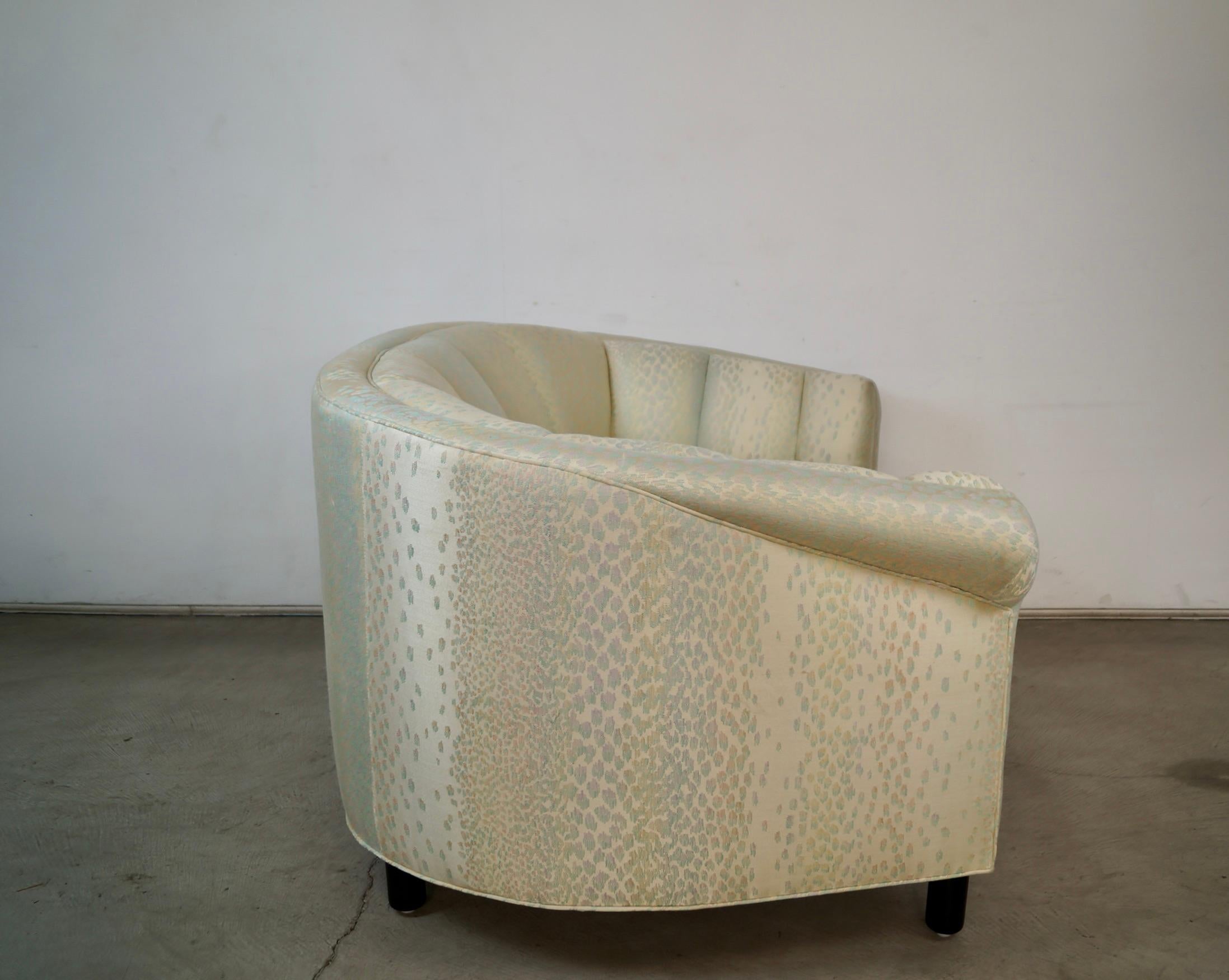 Divano a due piazze con piedistallo in stile Art Deco del 1950 di Vladimir Kagan in vendita 7
