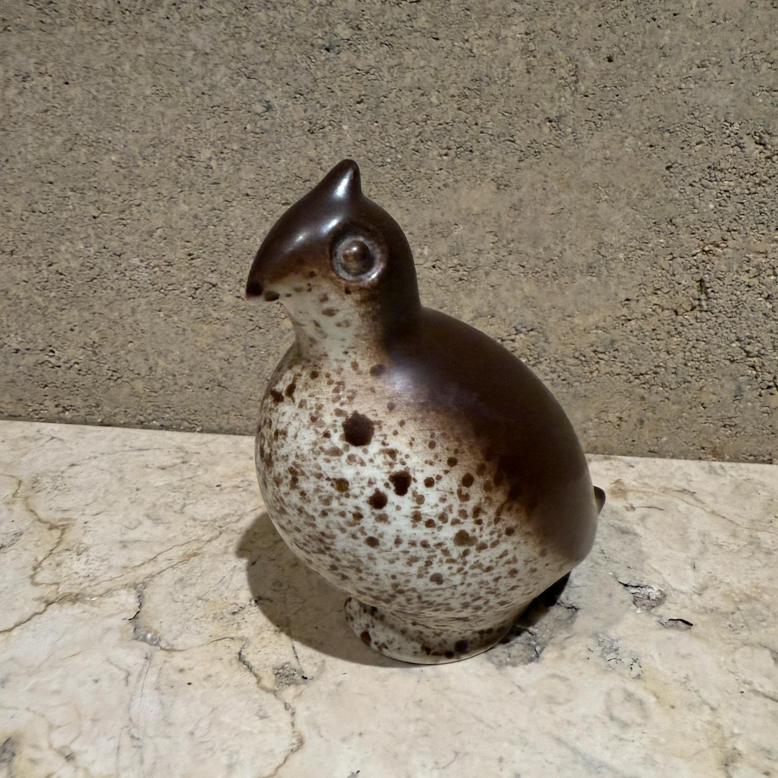 Escultura de pájaro codorniz de cerámica artística de los años 50 de Howard Pierce Estadounidense en venta