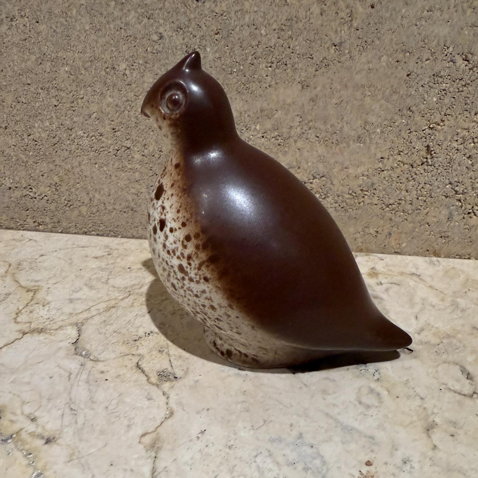 Escultura de pájaro codorniz de cerámica artística de los años 50 de Howard Pierce en Bueno estado para la venta en Chula Vista, CA