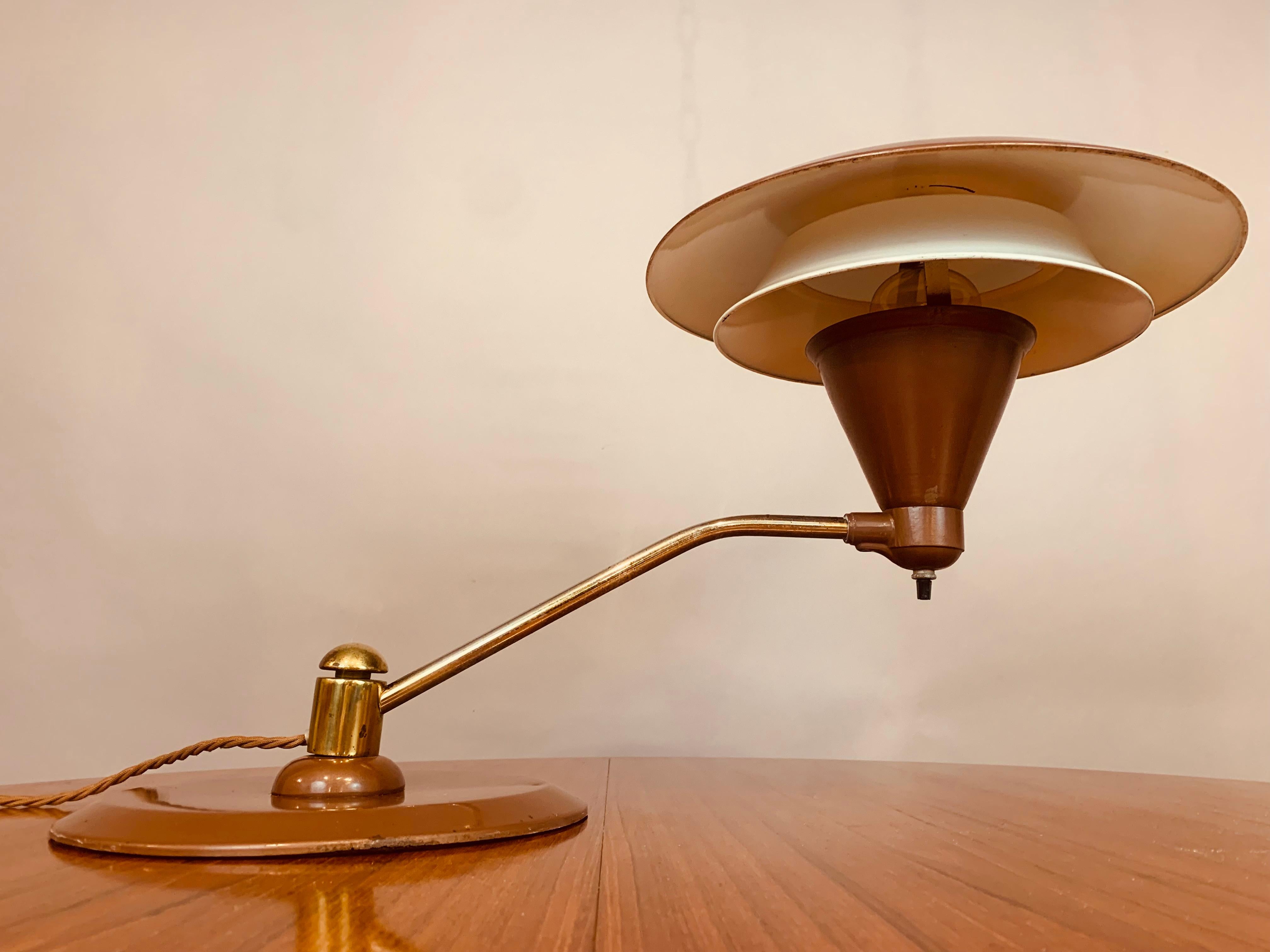 1950s Art Speciality Co Flying Saucer Desk Lamp 5