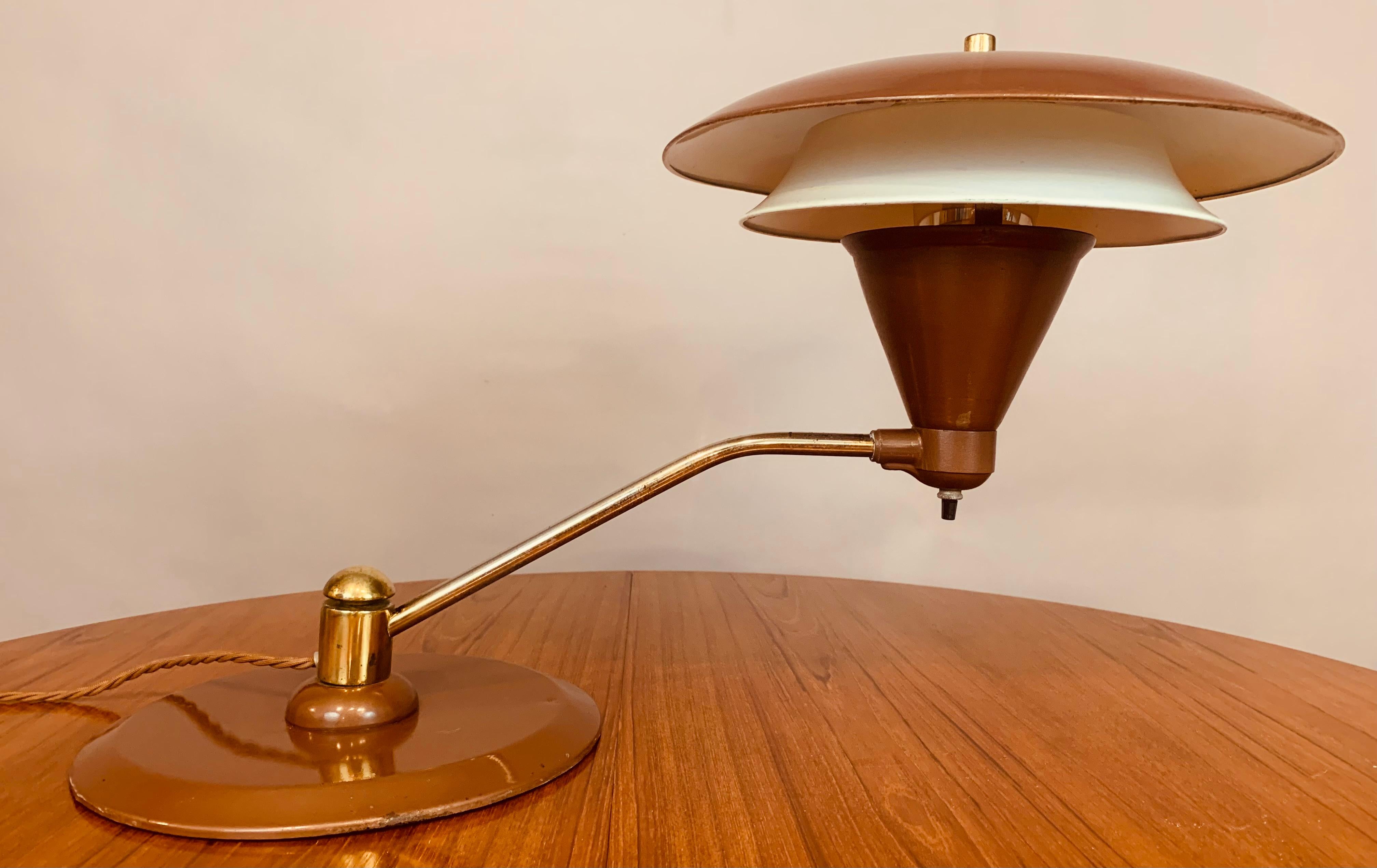 1950s Art Speciality Co Flying Saucer Desk Lamp 6