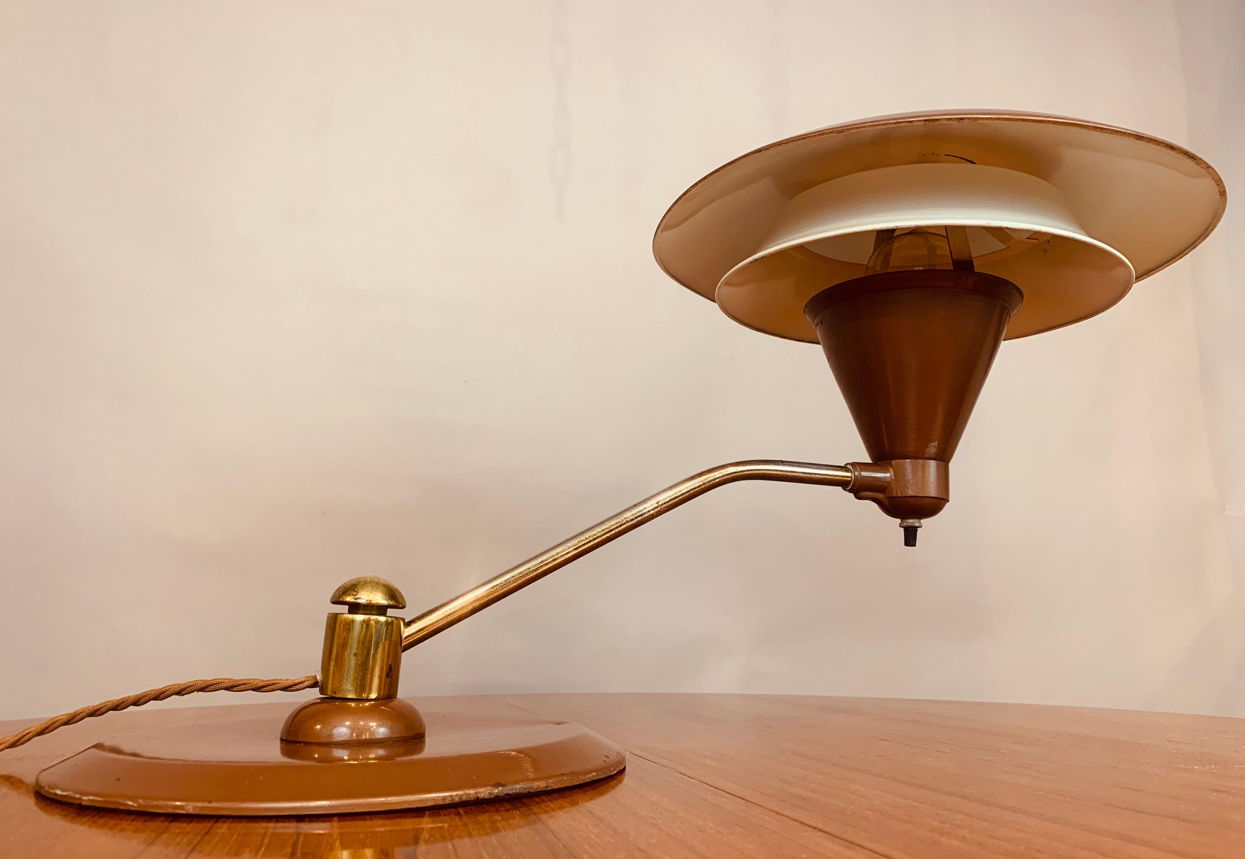 1950s Art Speciality Co Flying Saucer Desk Lamp 8