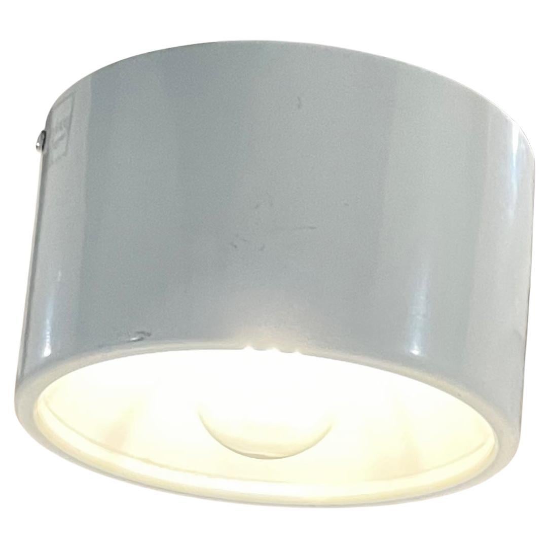 1950er Arteluce White Flush Ceiling Lamp zugeschrieben Sarfatti Italien