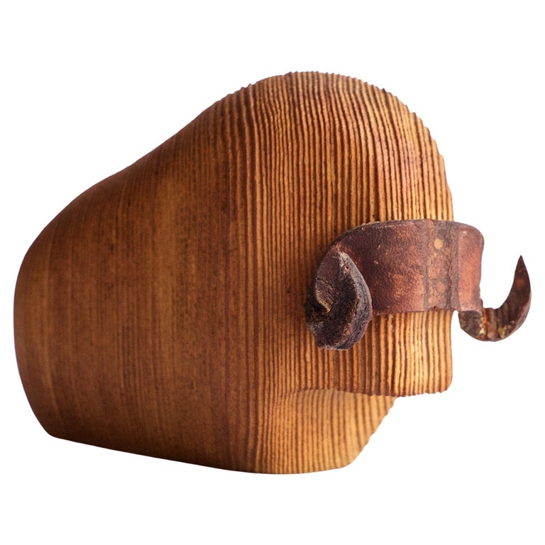 Picture of 1950s Artic Musk Ox Arne Tjomsland Mid-Century Scandinavian Norway ...
