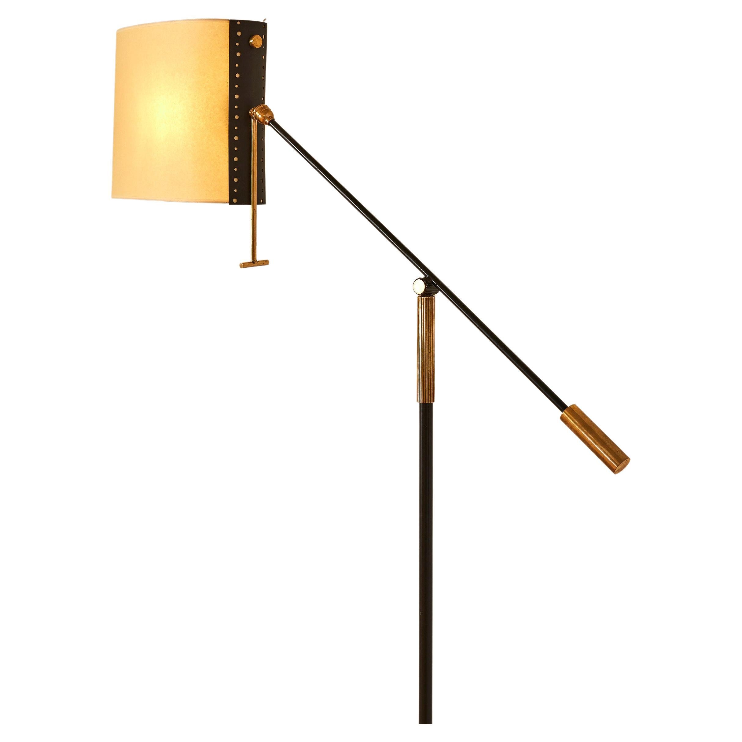 Massive Articulated Floor Lamp at 1stDibs