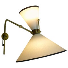 1950s Articulated Sconce by Maison Arlus