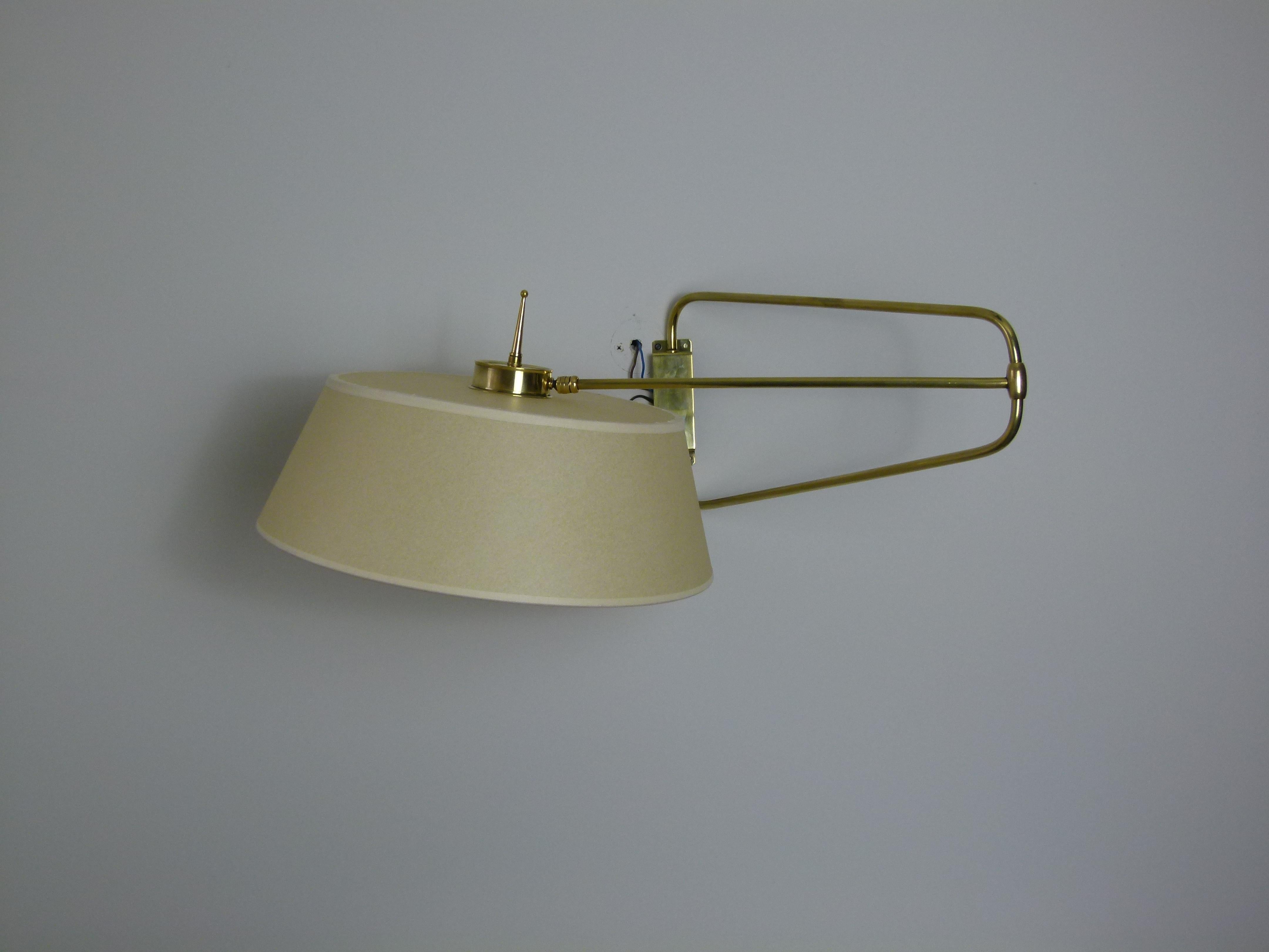 1950s Articulated Sconce by Maison Lunel 5