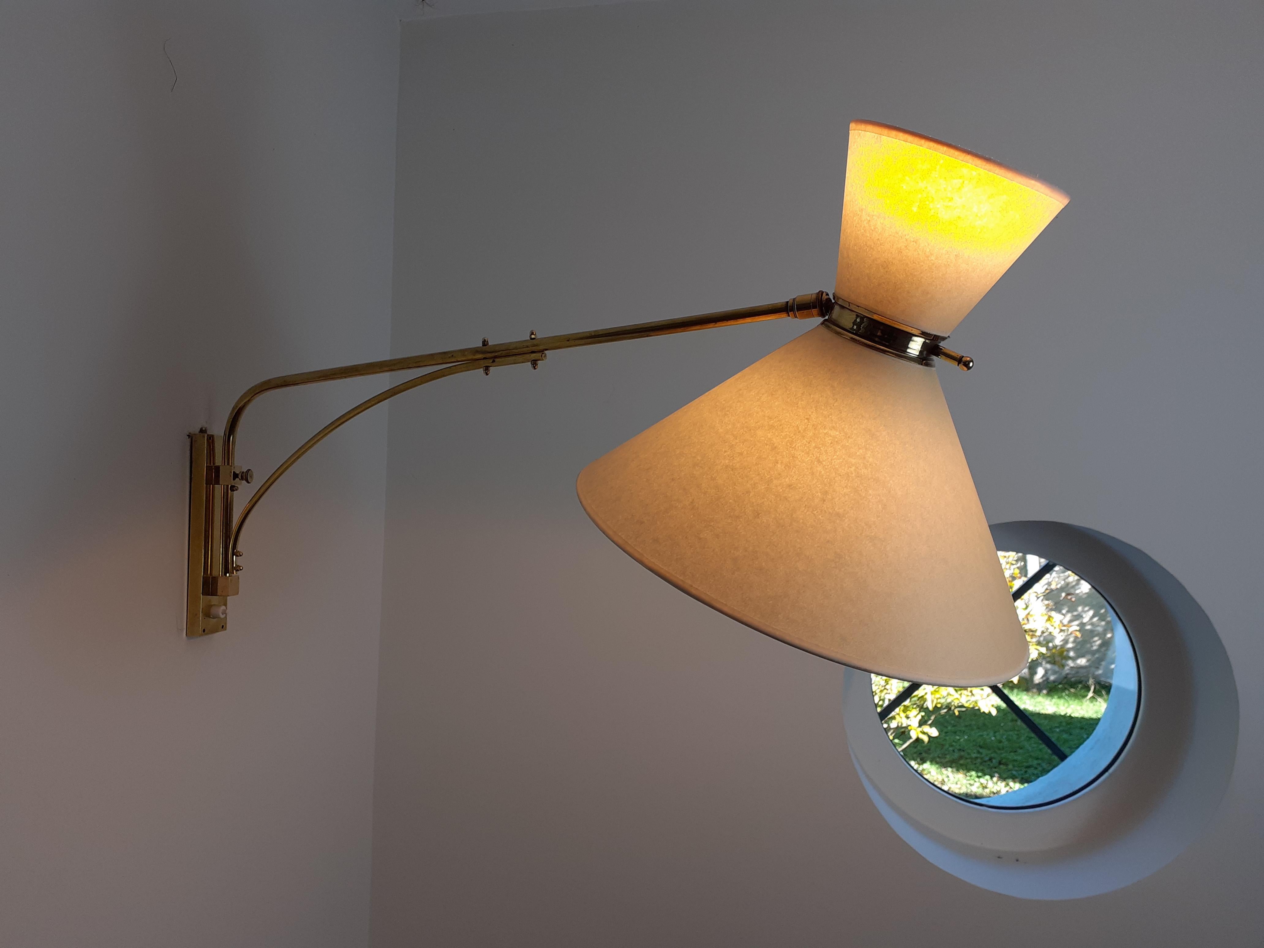 1950s Articulated Sconce by Maison Lunel 5