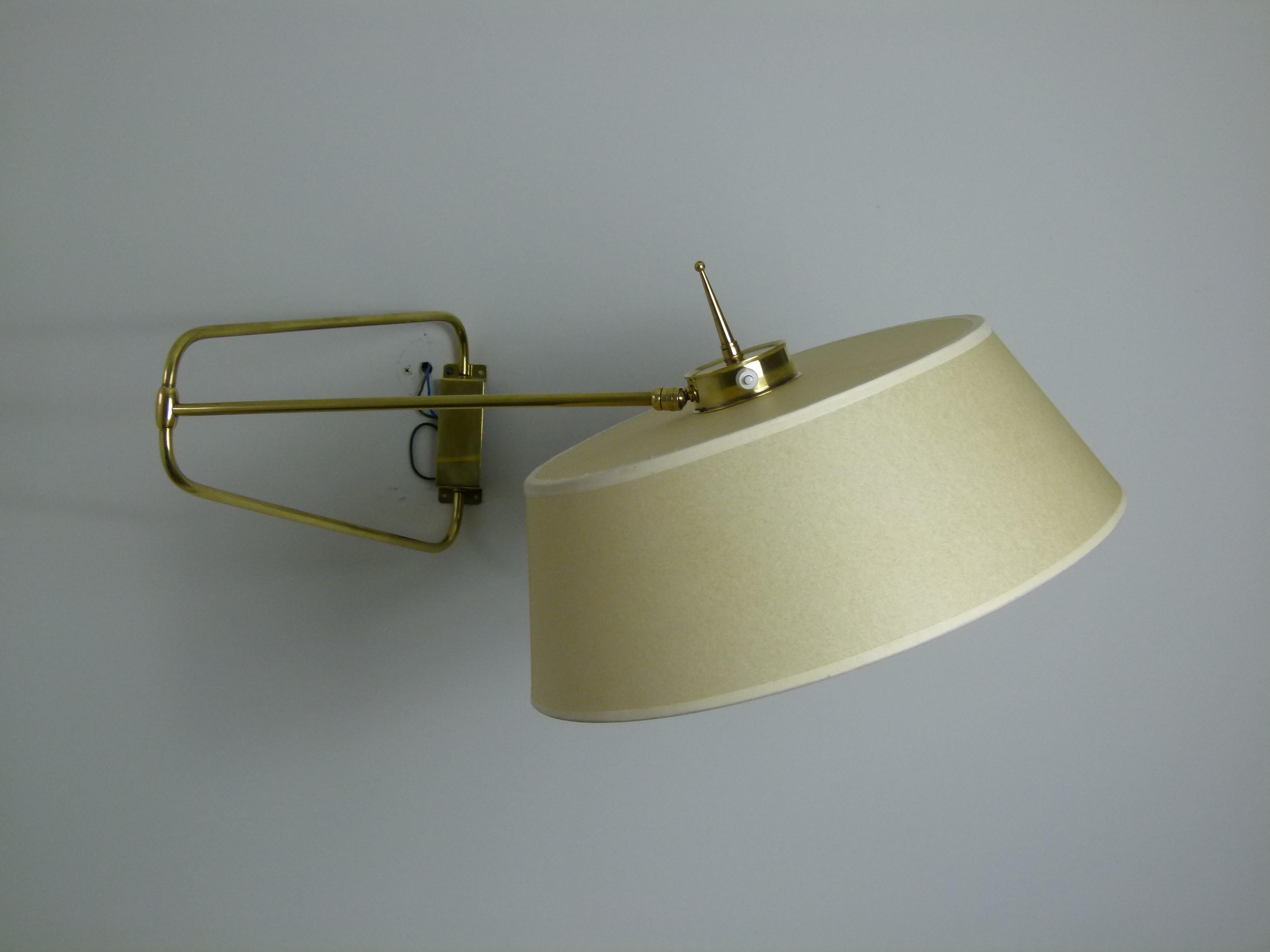 1950s Articulated Sconce by Maison Lunel 12