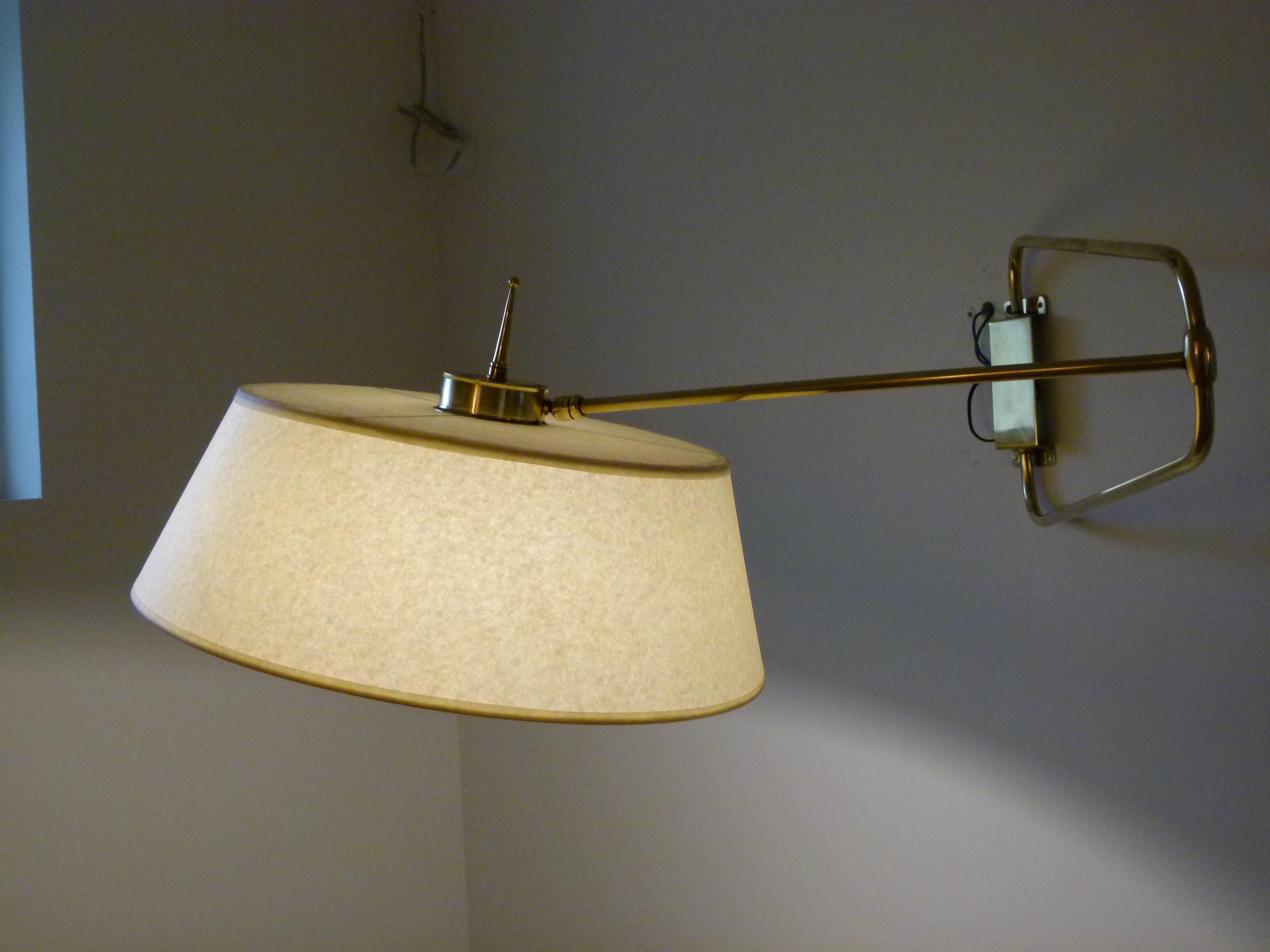 1950s Articulated Sconce by Maison Lunel 2