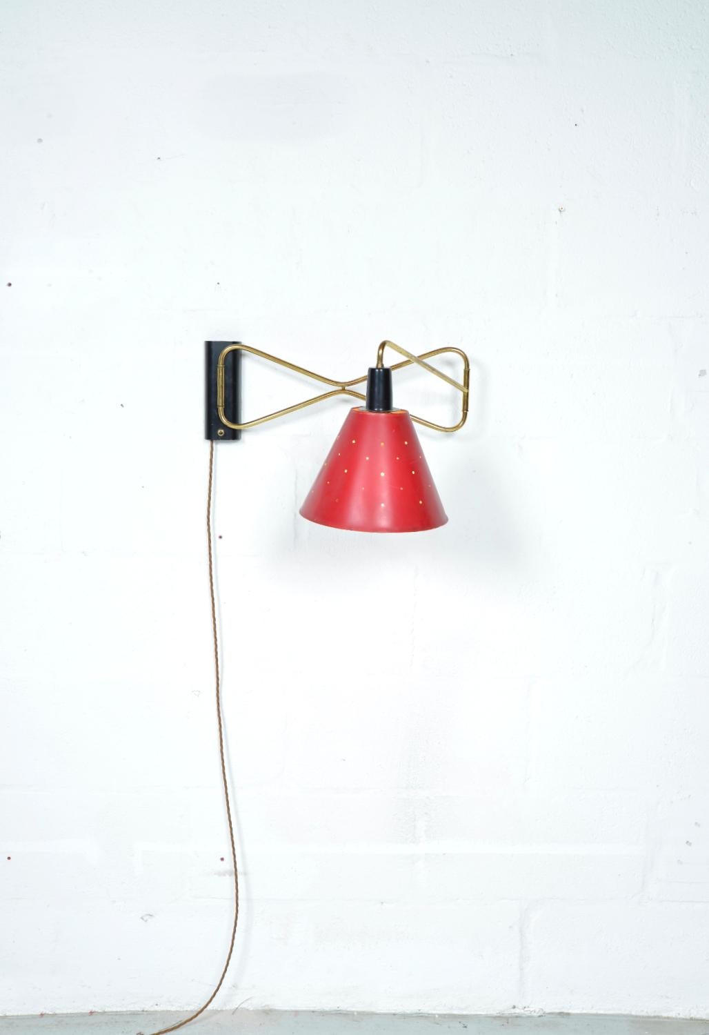 Lámpara de pared articulada de la década de 1950 de Cosack Alemania en venta 10