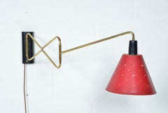 Lámpara de pared articulada de la década de 1950 de Cosack Alemania