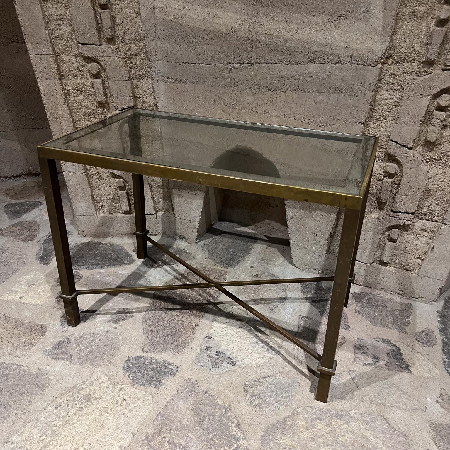 1950s Arturo Pani Bronze Side Table Mexico City In Good Condition For Sale In Chula Vista, CA