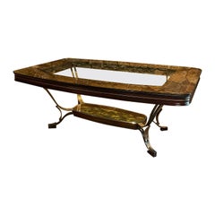 1950s Arturo Pani Dining Table Forged Iron Bronze Mexico City