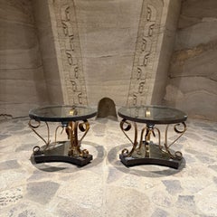 1950er Arturo Pani Ormolu Stahl Beistelltische Mexico City