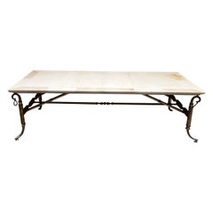 1950s Arturo Pani Sculptural Brass Goatskin Coffee Table