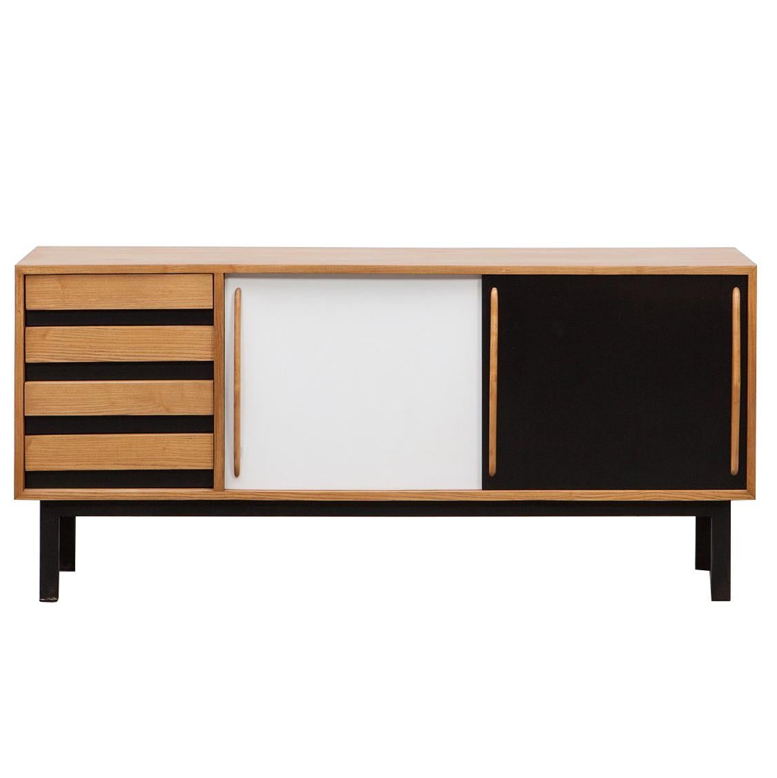 1950's ash and laminate Sideboard by Charlotte Perriand 'e'