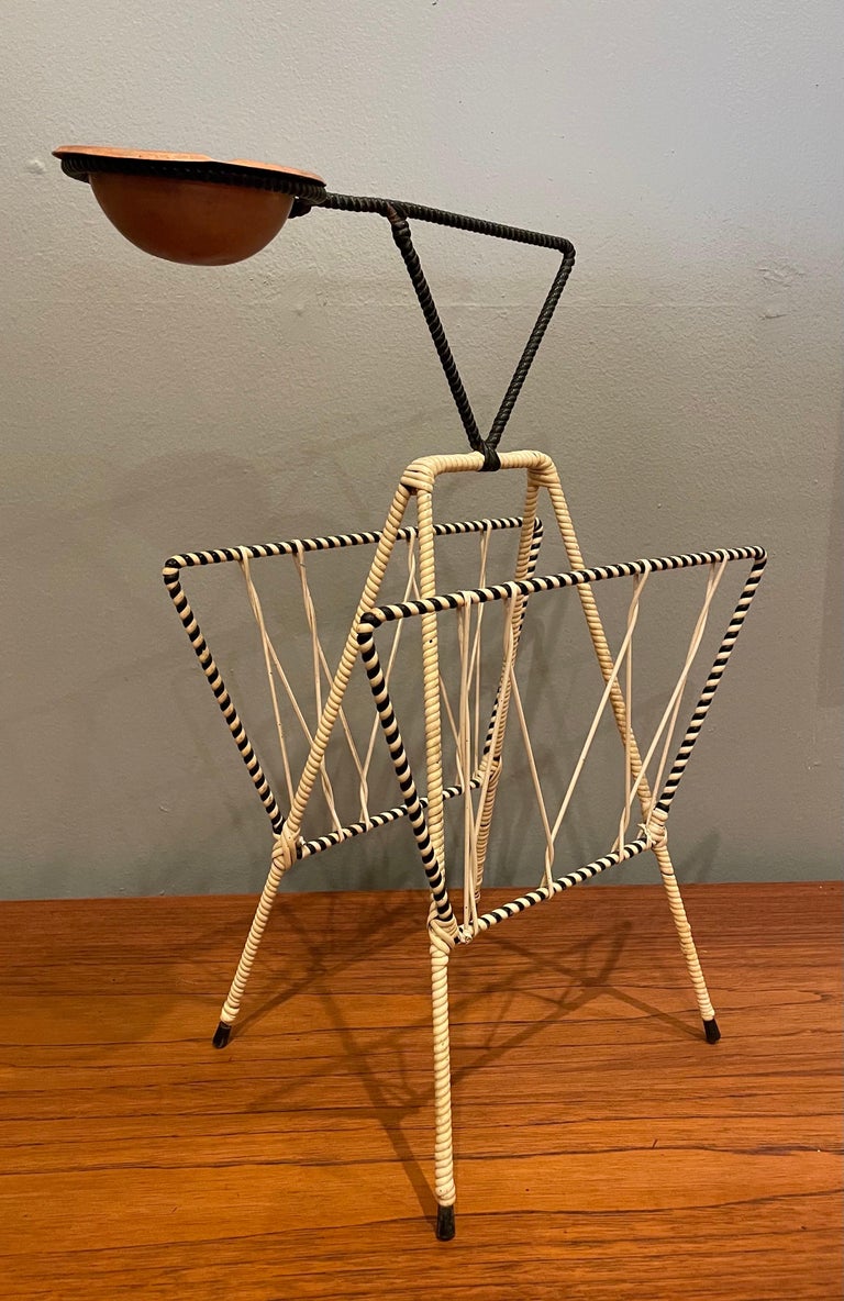 1950's Atomic Age Magazine Rack and Ashtray Holder Rack at 1stDibs ...