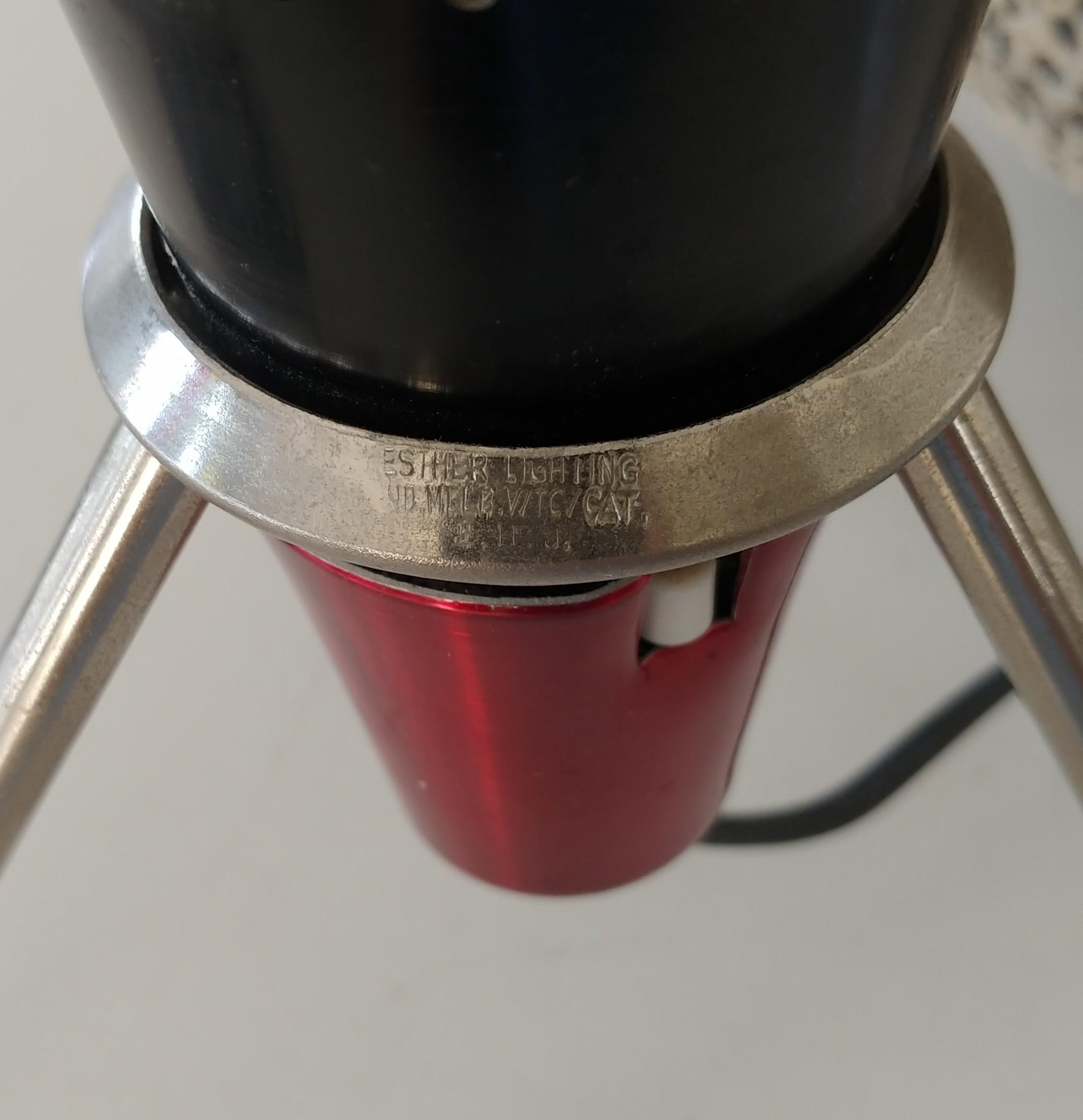 1950's Atomic Flying Saucer Lamp by Esther Lighting Co. 4