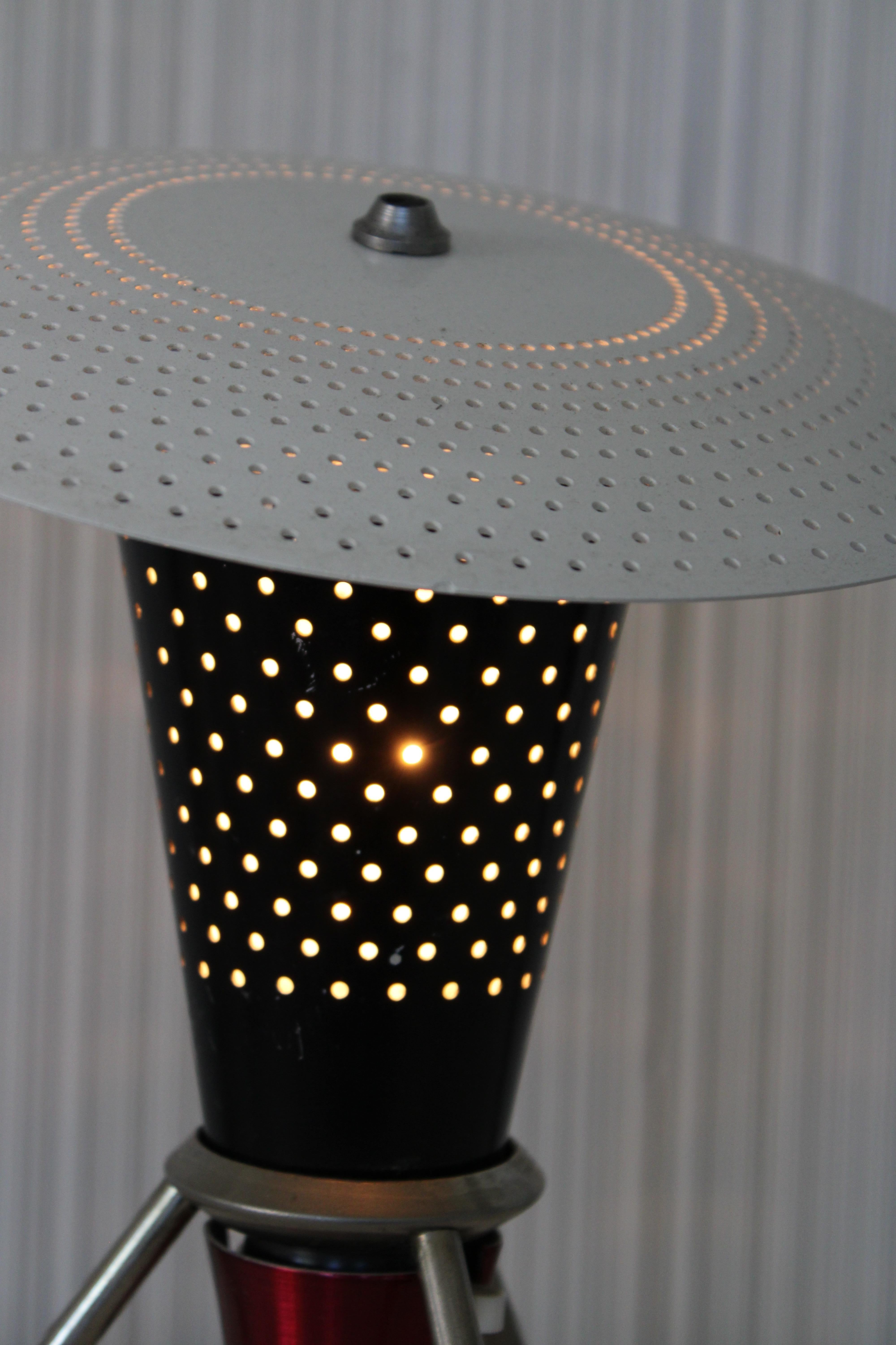 Australian 1950's Atomic Flying Saucer Lamp by Esther Lighting Co.