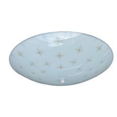 1950s Atomic Starburst Flush Mount