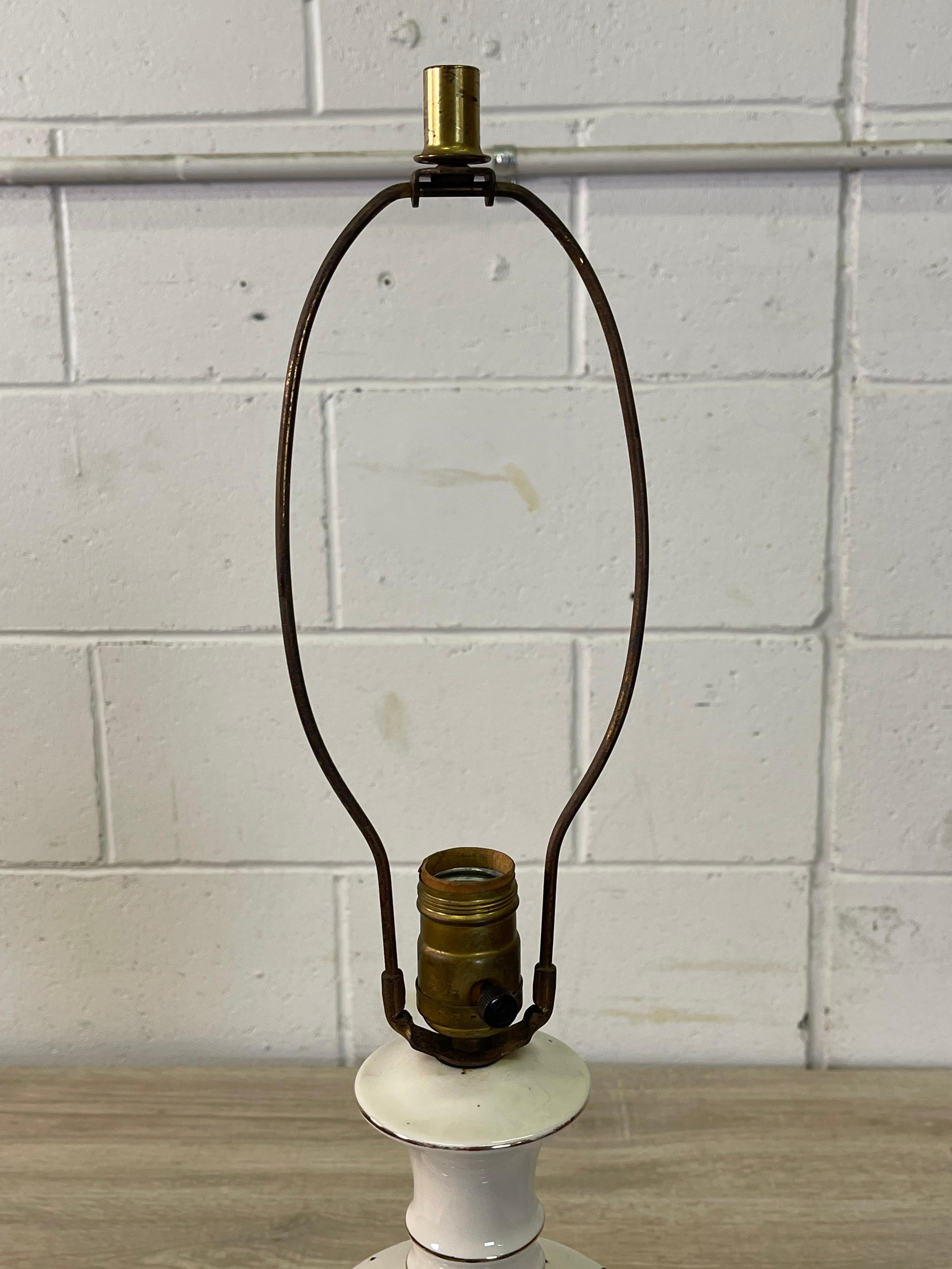 Ceramic 1950s Atomic Style Table Lamp For Sale