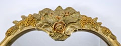 1950s Atsonea Gold Rococo Style Table Mirror