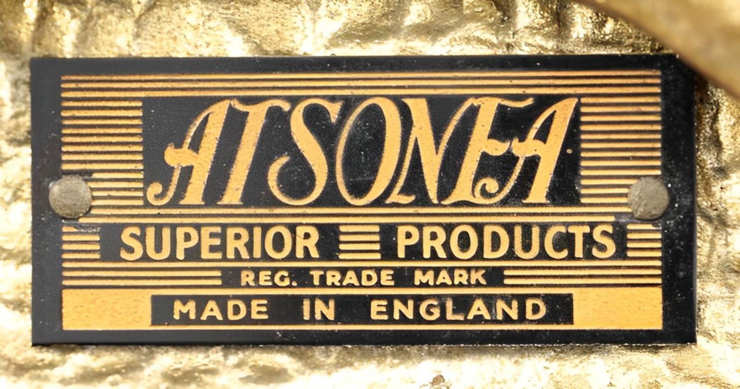 Milieu du XXe siècle Miroir de table Atsonea des années 1950, style rococo doré en vente