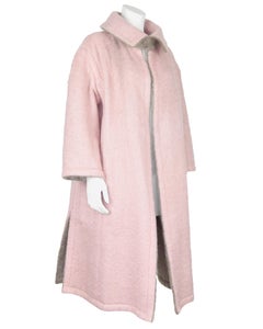 1950's Attributed to Christian Dior Reversible Pink/Taupe Mohair Coat