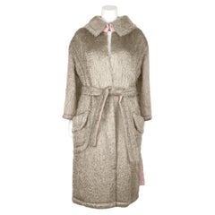 1950
s Attributed to Christian Dior Reversible Pink/Taupe Mohair Coat