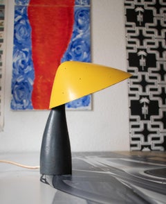 1950s Austria Perforated Metal Mushroom Table Lamp in the Manner of Carl Auböck