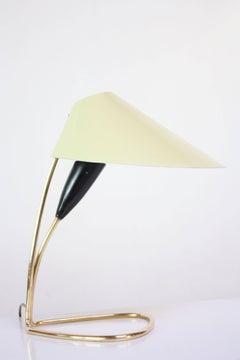 1950s Austrian Brass 'Lily' Table Lamp Attributed to J.T. Kalmar